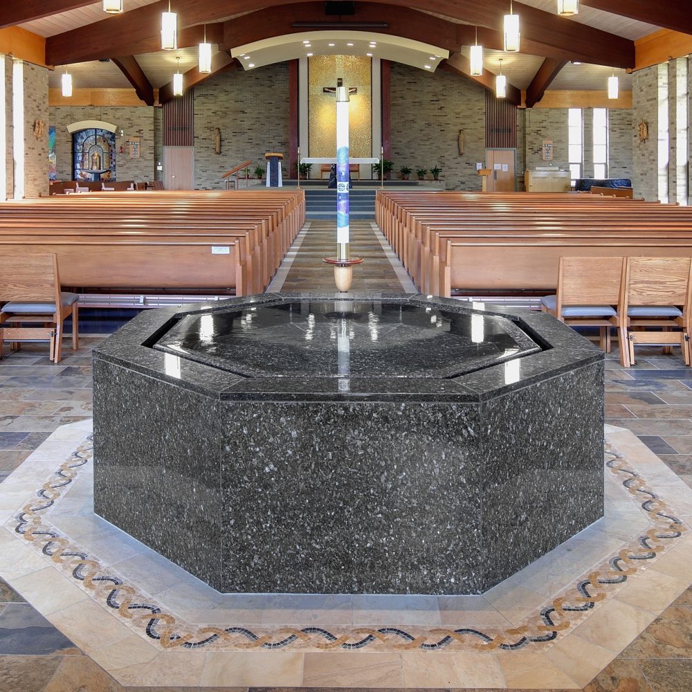 SingleLevel Baptismal Fonts by Water Structures